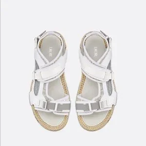 Guaranteed Authentic Dior Men’s Atlas Sandals - White - Size 43 - New DIOR MEN Atlas Suede Sandals - White Sandals, Shoes  main image 3